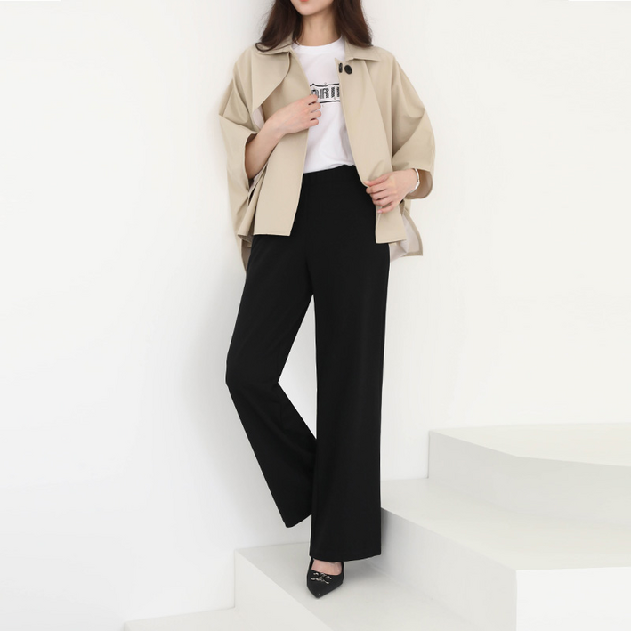 [피핀] 기본/롱 퀸스판 링클프리 세미 와이드 슬랙스 #710686