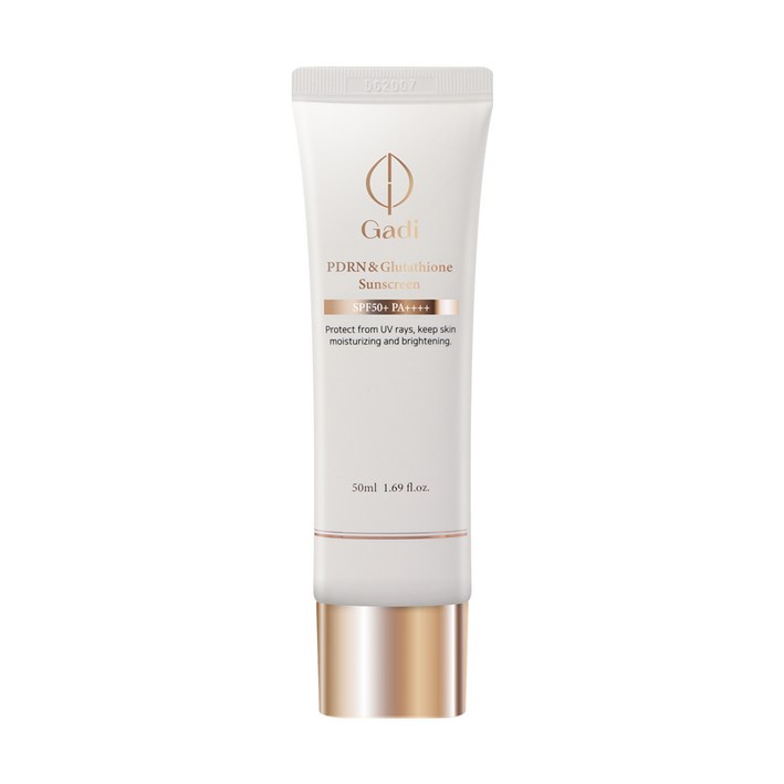 가띠 PDRN 글루타치온 SPF50PA 끈적임 눈시림 백탁 없는 성분좋은 톤업 우유빛 광채 물광 윤광 혼합자차 피티알엔 선스크린 에센스 선크림, 50ml, 1개
