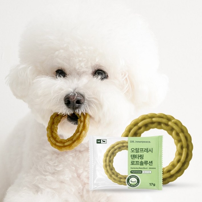 닥터이너피스 덴탈껌 오랄프레시 덴타링 치석제거 (인텐시브,항산화) 7개입