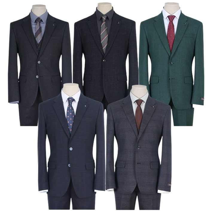 [티지패션 TG패션] 슬림핏 가을겨울 남성 정장세트 5종 모음 95~110사이즈 70%할인