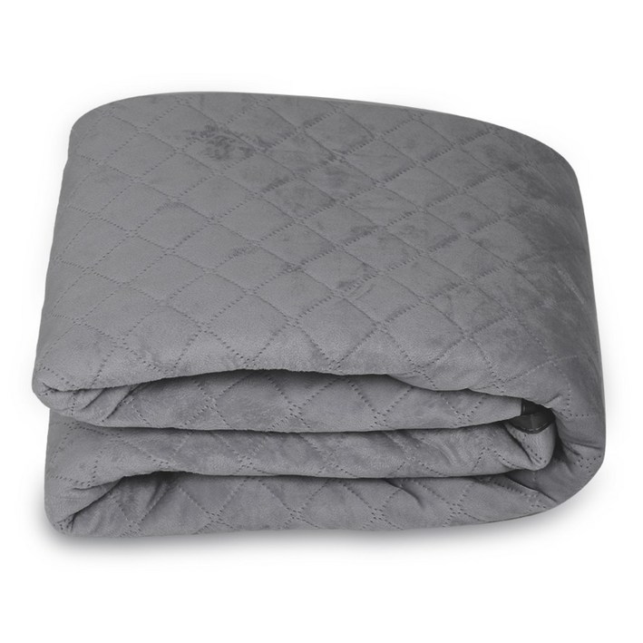 한일의료기 탄소 전기요 전기매트 국내생산 워셔블 극세사 그레이 온열매트, 단일 색상, 대(135 x 175 cm)