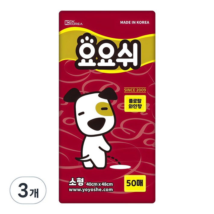 요요쉬 강아지 배변패드 플로랄와인향