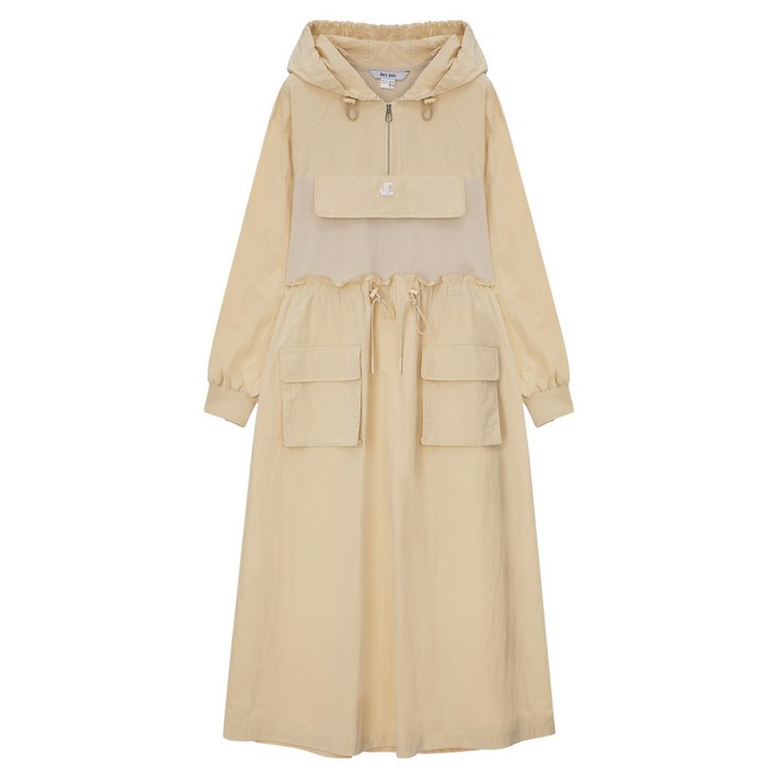 쥬시쥬디 J 반집업 후드 유틸리티 원피스 ON JYOP12AF