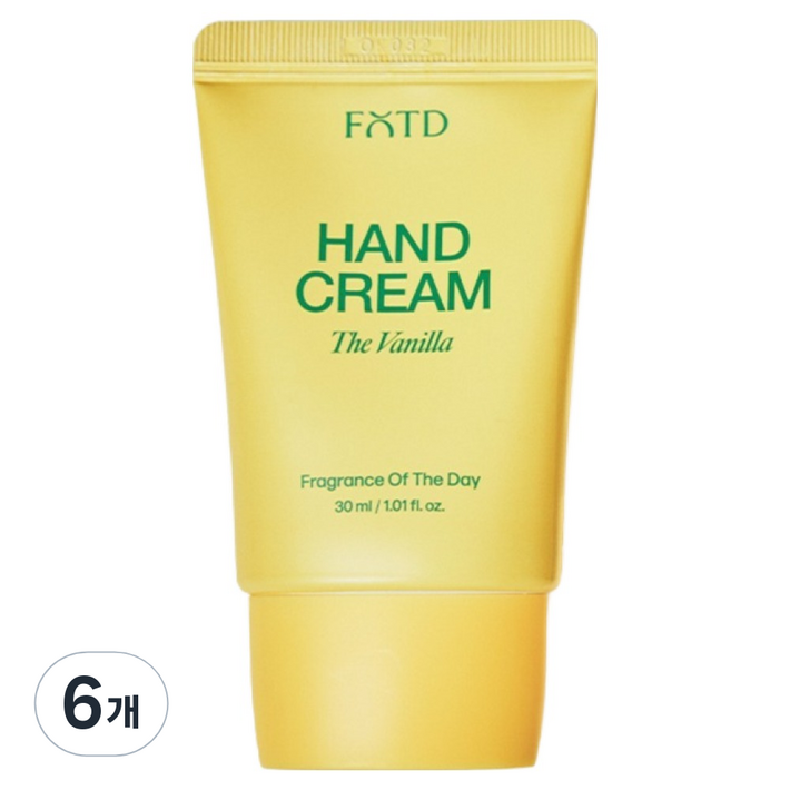 에프오티디 핸드 크림 더 바닐라, 30ml, 6개