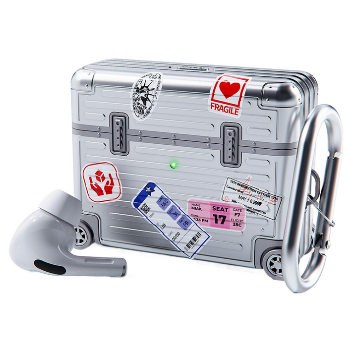 미아크 에어팟 프로 3세대 캐리어 케이스, 에어팟 프로 3세대, 실버, 1개