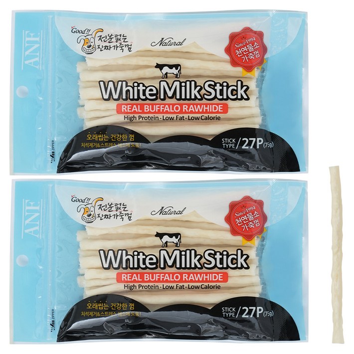ANF 강아지 화이트 스틱 가죽껌 27p