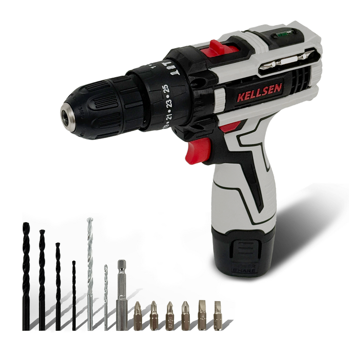 디케이켈슨 12V 리튬이온배터리 무선해머드릴, 1개