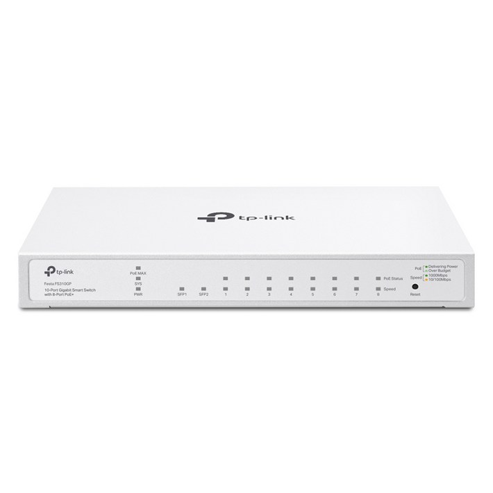 티피링크 기가비트 스마트 스위칭허브 8포트 PoE SFP 2포트, Festa FS310GP