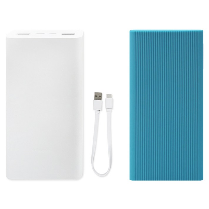 샤오미 7세대 22.5W 대용량 초고속 충전 C타입 휴대용 보조배터리 20000mAh + 스토리링크 + 케이스 세트