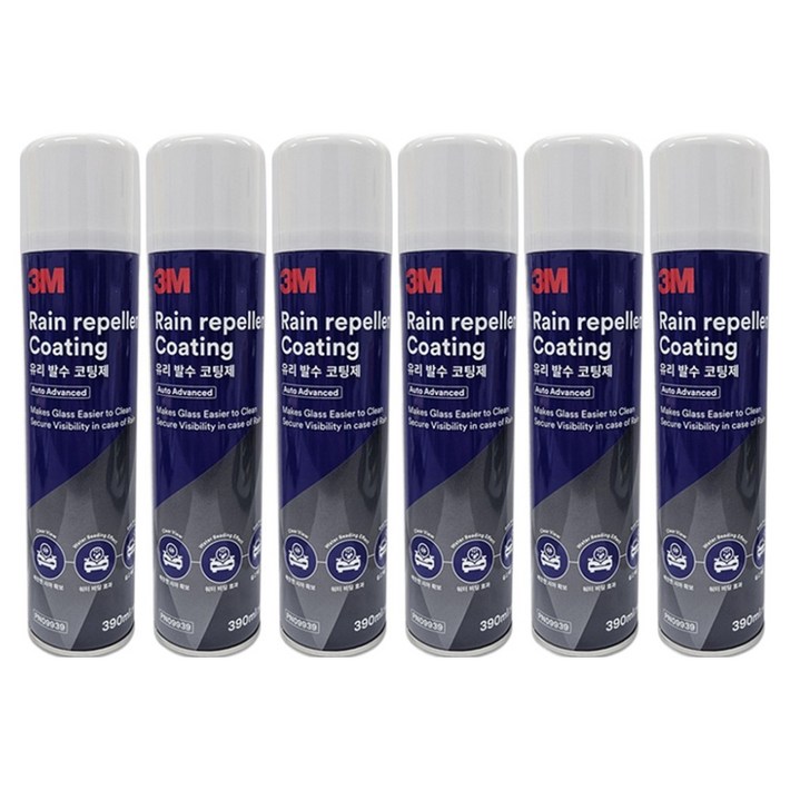 쓰리엠 유리 발수 코팅제 PN09939, 390ml, 6개
