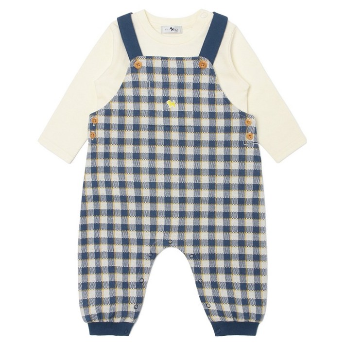 블루독베이비 자카드 세트형 우주복 44A1360005