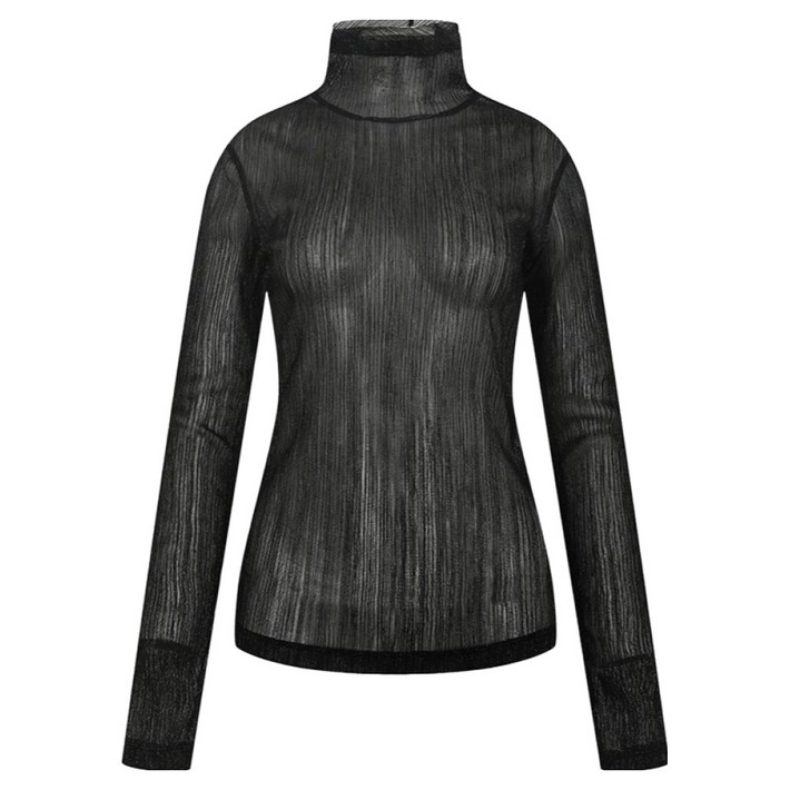 나이스클랍 여성용 레터링 풀오버 긴팔 티셔츠 N234PWT908