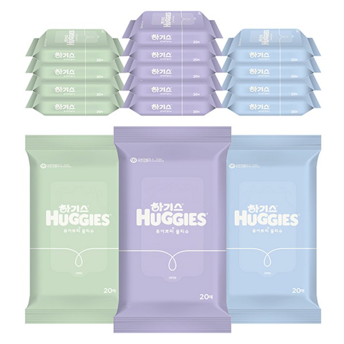하기스 퓨어 쁘띠 아기물티슈 휴대용, 66g, 20개입, 16개 하기스 퓨어 쁘띠 아기물티슈 휴대용, 66g, 20개입, 16개
