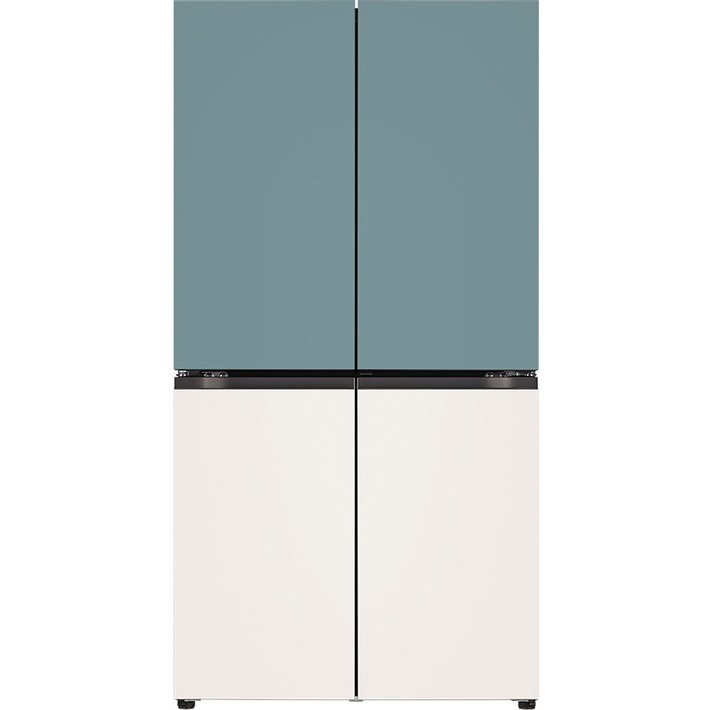 10 환급가전 색상선택형 LG전자 오브제 870L 매직스페이스 메탈 4도어 디오스 냉장고 방문설치