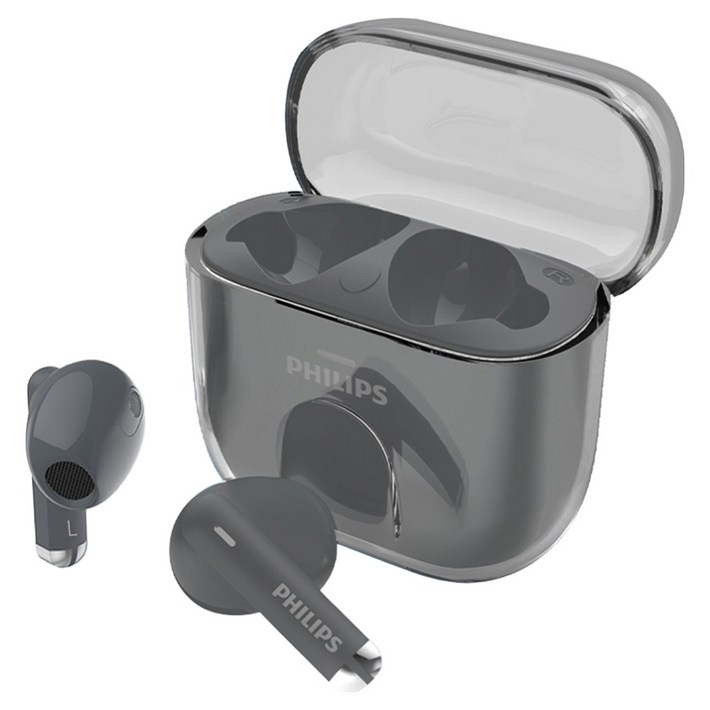 필립스 ENC 노이즈캔슬링 이어폰, TAT1158, 블랙