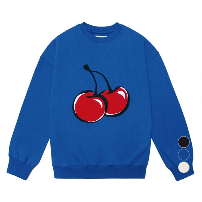 키르시 여성용 빅 체리 면 스웻셔츠