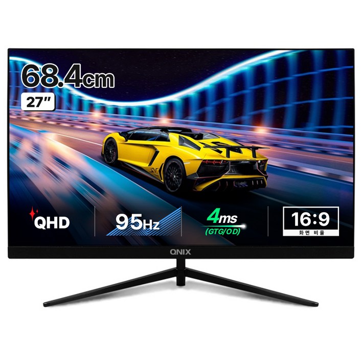 큐닉스 QHD 스피커내장 모니터, 68.4cm, QX2711 IPS QHD 95무결점