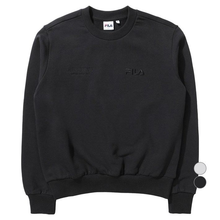 휠라 여성용 리니어로고 맨투맨 FS2POE1151F