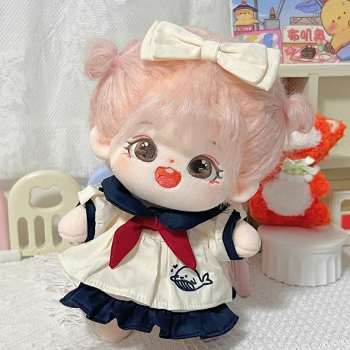 모카돌 고래 원피스 솜인형옷 4종 세트 20cm