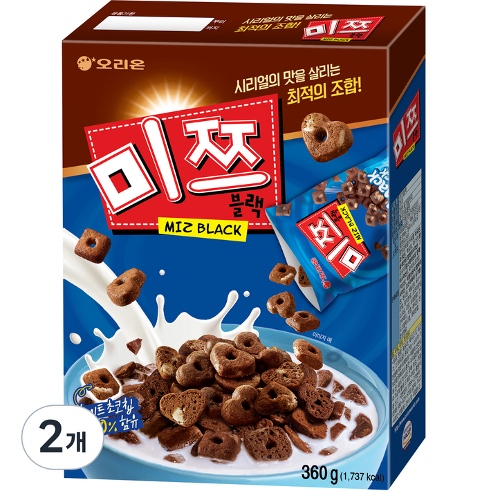오리온 미쯔블랙 시리얼
