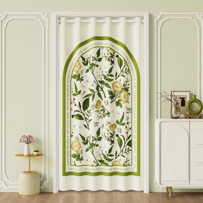 지앤와이 플로르 공간분리 가리개 롱 도어커튼