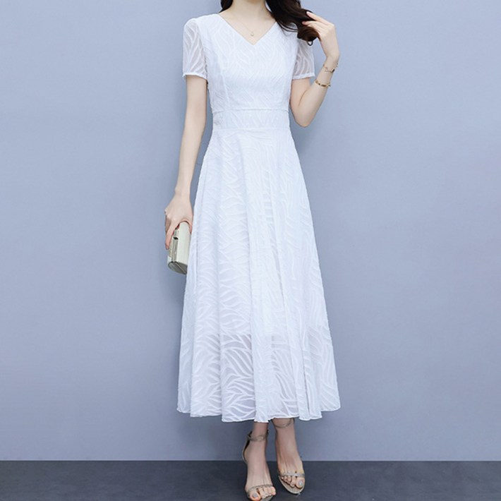 포플러앤씨 듀엘루 브이 원피스 P24SMOPS031015 빅사이즈 포함