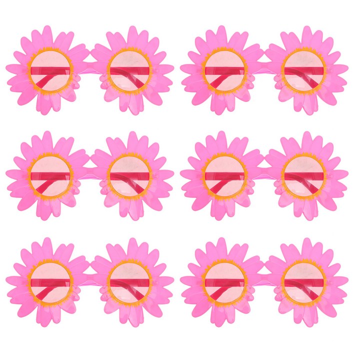 리빙다 데이지 꽃안경, 핑크, 6개 리빙다 데이지 꽃안경, 핑크, 6개