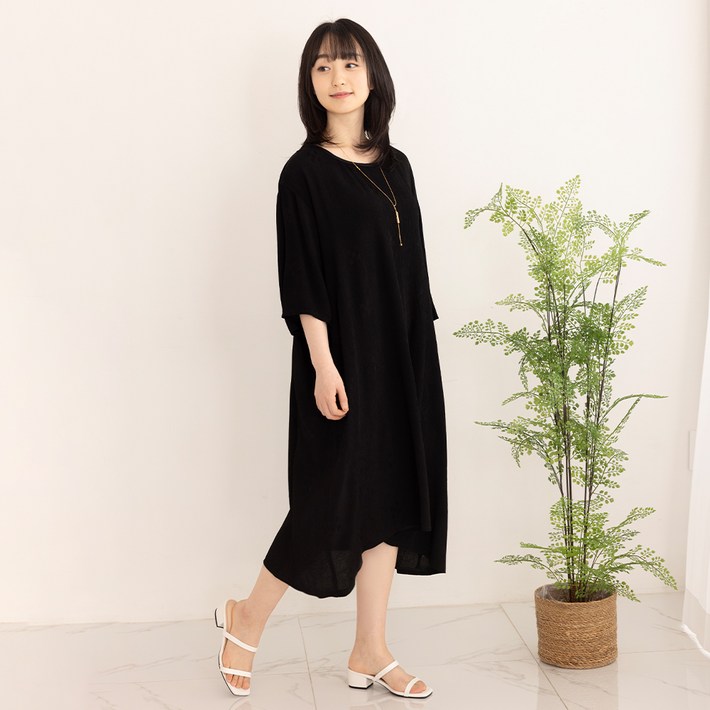 연리지 인견 7부 원피스 TOPL005