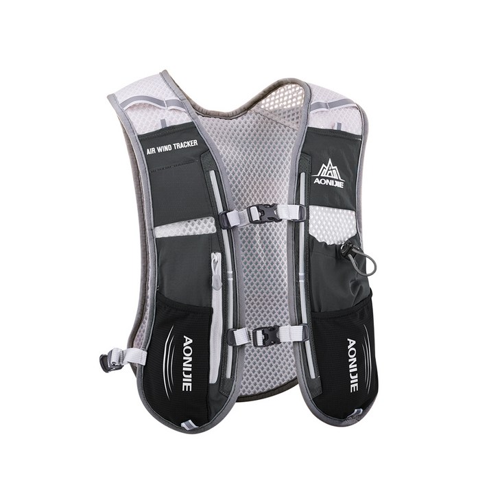 오니지 등산 트레일러닝 마라톤 백팩 E913S, 블랙, 1개