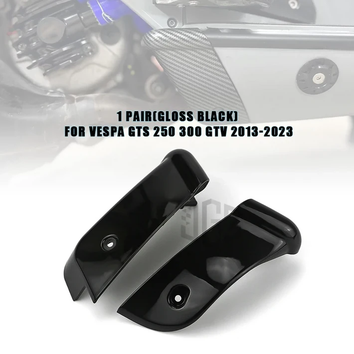 오토바이 ABS 카본 블랙 리어 스포일러 커버 보호대 패드, VESPA GTS 250 300 GTV 2013  2020 2021 2022 2023 액세서리