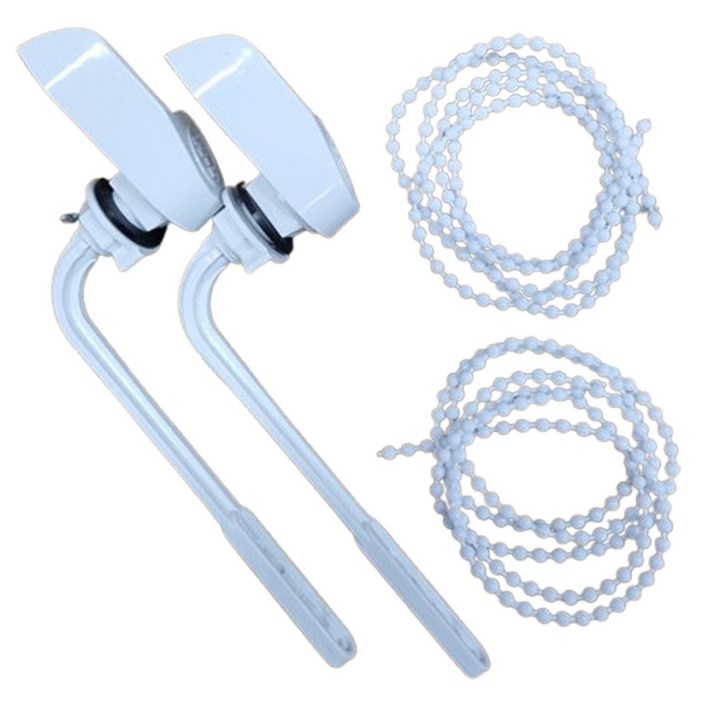 정담 국산 양변기 물내림 전면레버 손잡이 2개변기구슬줄 100cm 2개