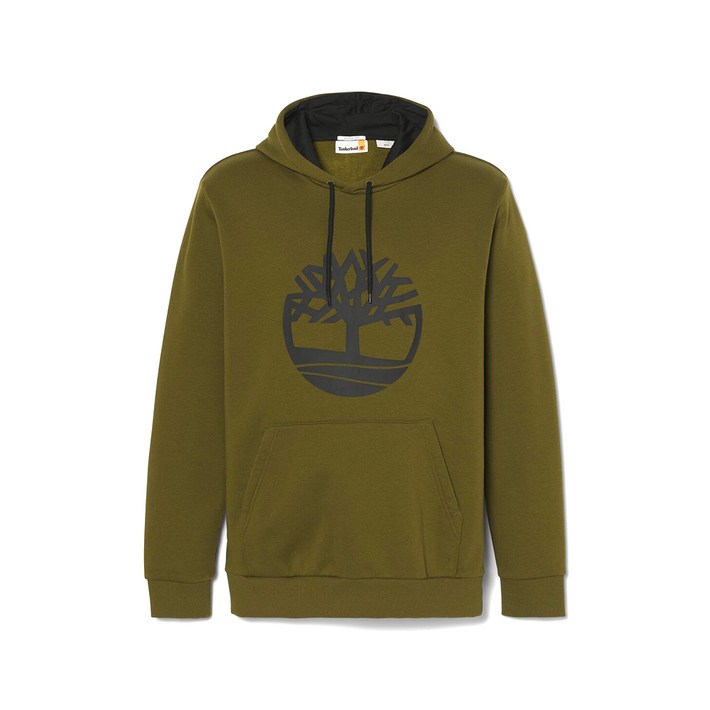 [팀버랜드]남성 스몰 로고 후드 스웨트셔츠 다크 그린_TB0A44453021