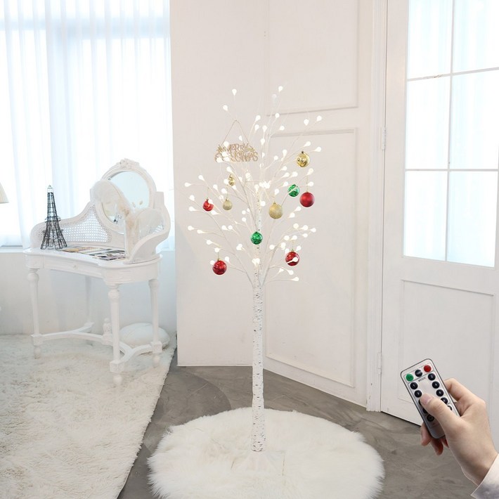 21세기트랜드 앵두 조명 자작 나무털 러그오너먼트우드레터링