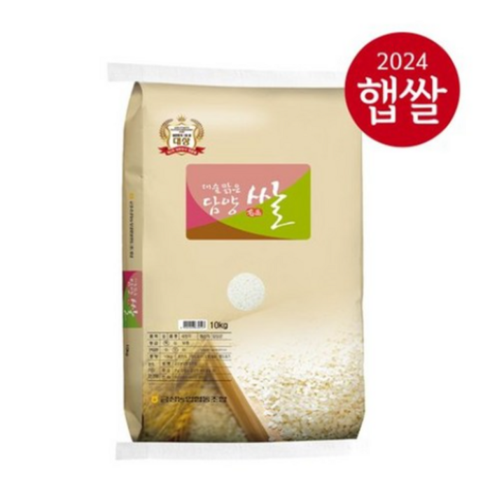 당일도정 24년 햅쌀 담양 대숲맑은 담양쌀 백미