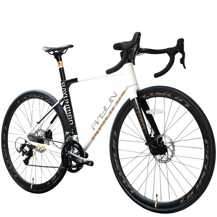 레이윤 경량 알루미늄 R16D 700C 16단 듀얼레버 입문용 로드 자전거 완조립 기간한정 특가, 1개, 480cm, R16D 화이트블랙 완조립95