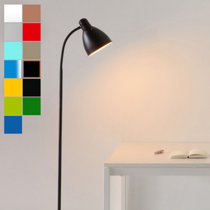 마켓비 RUSTA 장스탠드 E26 KS1322F, 실버