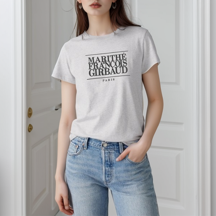 마리떼프랑소와저버 마리떼 여름 반팔 티셔츠 이브노르 의류 파우치