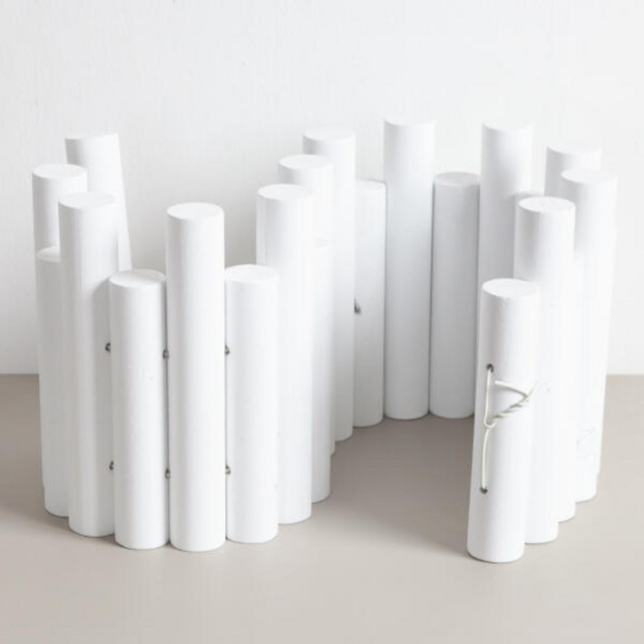 아트박스플라워트리 크리스마스트리 하단 커버 화이트 원형울타리 25x94cm, 화이트 원형울타리 94x25cm