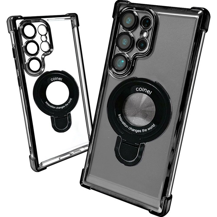 갤럭시 s25 울트라 s24 s23 ultra 2배자력 투명 맥세이프 거치대 케이스