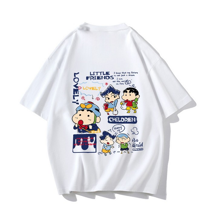 에이비씨홈 짱구 반팔티셔츠 남여공용 패밀리 빅사이즈