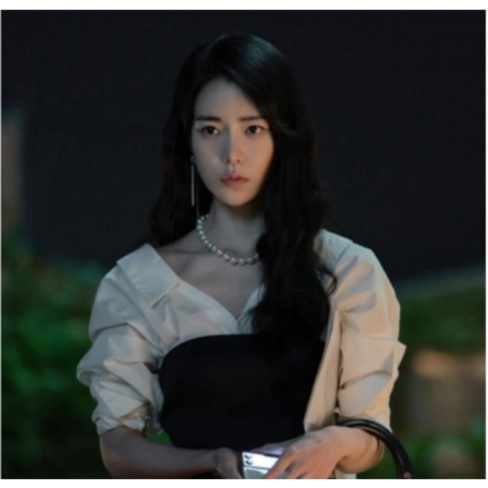 더글로리 박연진 임지연 셔츠 레이어드 롱 원피스