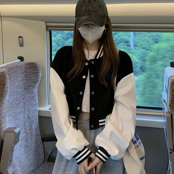 캐주얼 여성 패션 바시크 크롭 자켓 데일리 예쁜 점퍼 iri2882sD