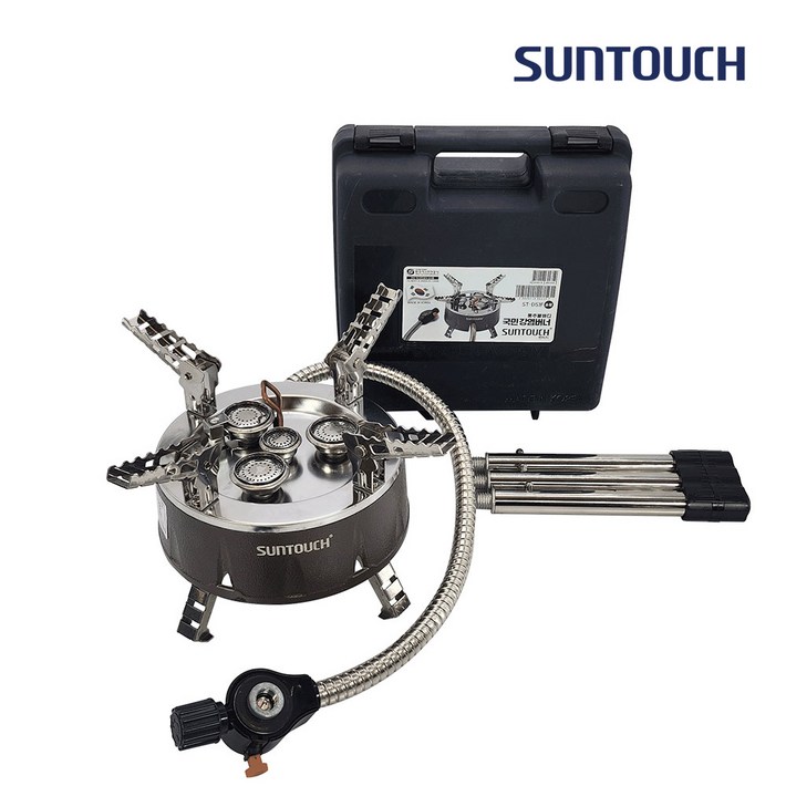 썬터치 통주물바디 고화력 캠핑버너 4구 국민 강염버너 그리들버너 다이캐스팅 원형 STDS1F