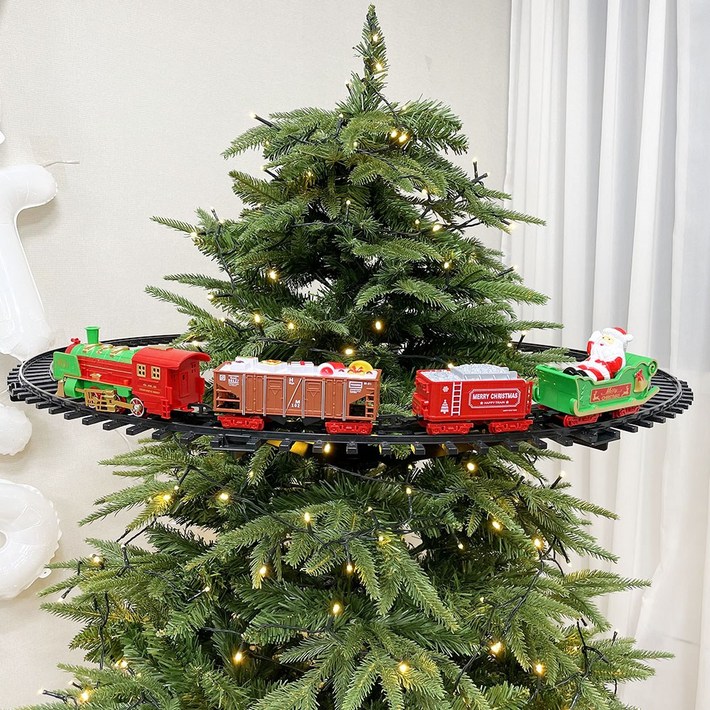 파티앤온 크리스마스 트리장식 움직이는 전동 기차 소품
