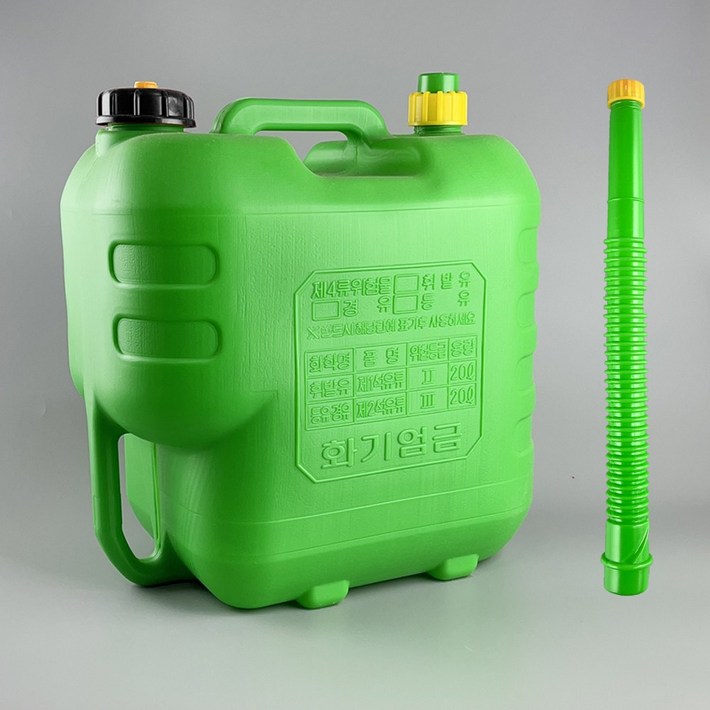 형창플라스틱 석유통 20L, 색상 4종, 선택1 가방자바라 20L 녹색, 1개