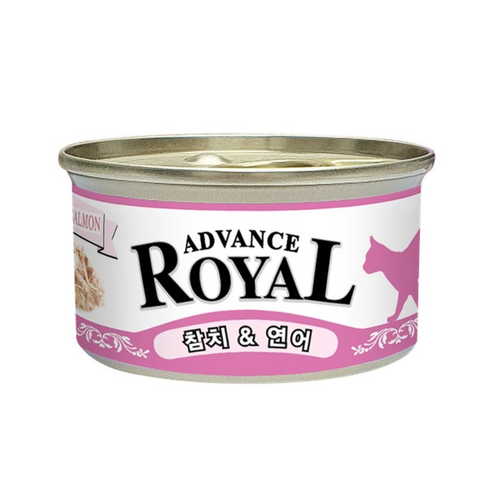 어드밴스 로얄캔 85g x 24개입 참치연어 고양이 통조림 간식