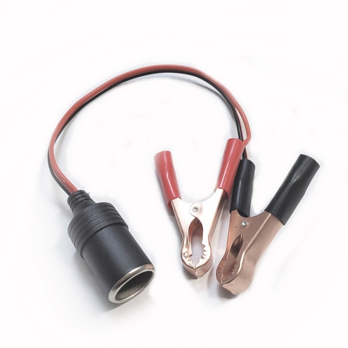 자동차 시거잭 어스집게 케이블12V 악어클립 시거소켓