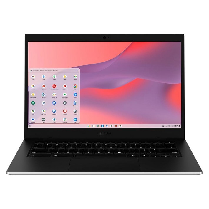 삼성 14인치 갤럭시 크롬북 Go 노트북 PC 컴퓨터, 인텔 셀러론 N4500 프로세서, 4GB RAM, 64GB 스토리지, 크롬OS, XE340XDAKA2US, 학생용 노트북,