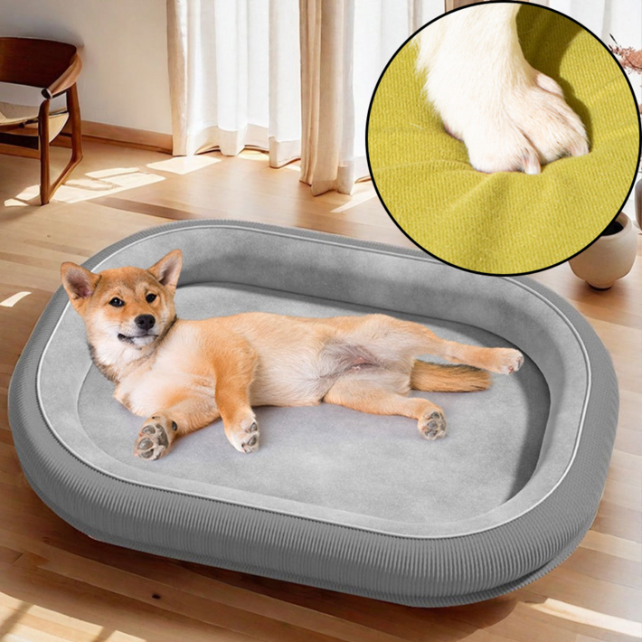 골드릭 강아지 고양이 반려견 푹신한 마약 방석 쿠션, 1개, 그레이 골드릭 강아지 고양이 반려견 푹신한 마약 방석 쿠션, 1개, 그레이