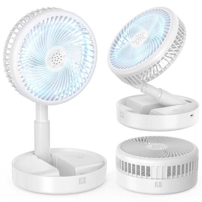 UOOFON 무선 탁상용 선풍기 휴대용 접이식 캠핑 BLDC 무소음